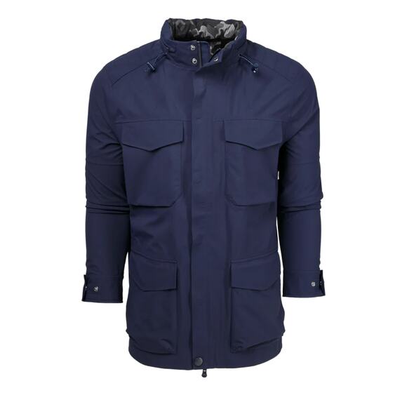 Greyson M65 Mod Military Maltese Blue Hooded Utility Field Jacket L NEW Coat - Picture 1 of 7